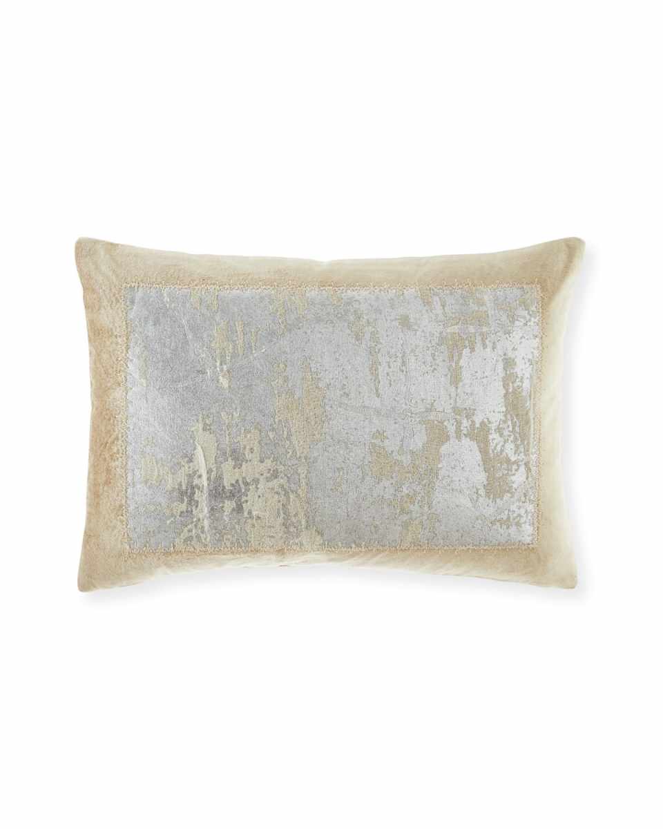 Metallic Velvet Pillow, 14" x 20"